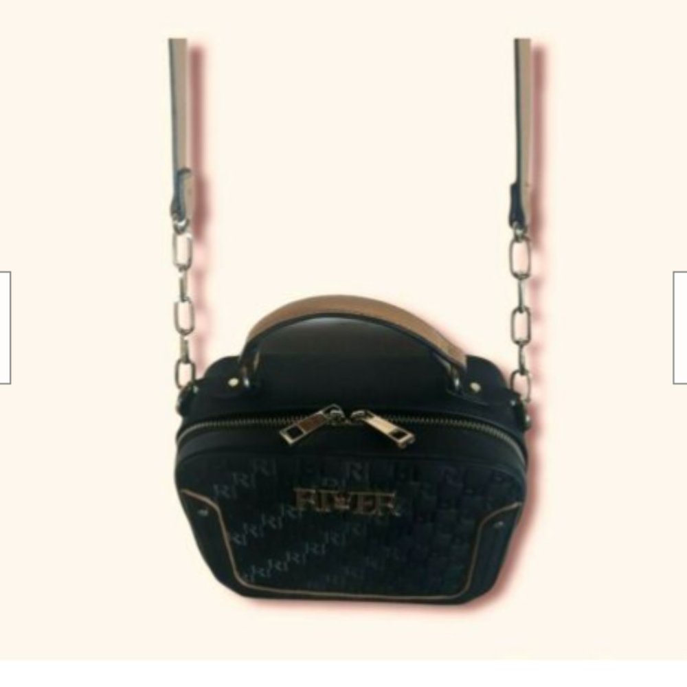 River Island satchel Shoulder Bag Purse with Zipper closure - Picture 5 of 9